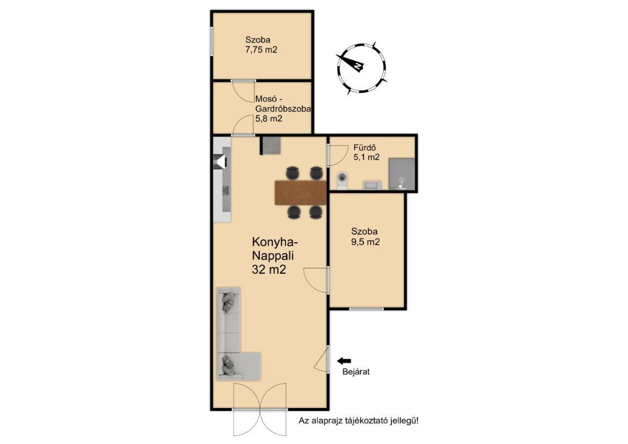 Deli Terasz A Apartman Free Parking, Self-Check-In Anytime Gyor Ngoại thất bức ảnh